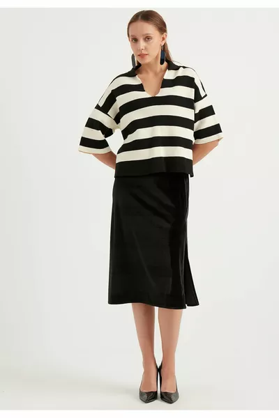 Кадифена миди пола с цепки