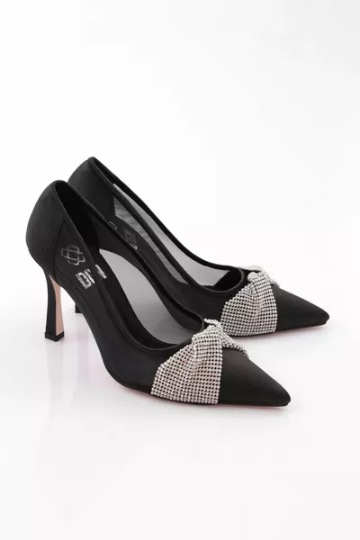  المرأة وأشار اصبع القدم منخفضة قطع مرآة التبعي مفصلة شبكة جانبية الكعب