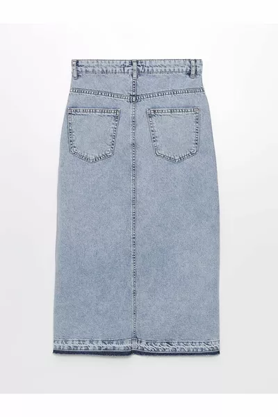 LCW Narrow Fit Women's Jean Skirt