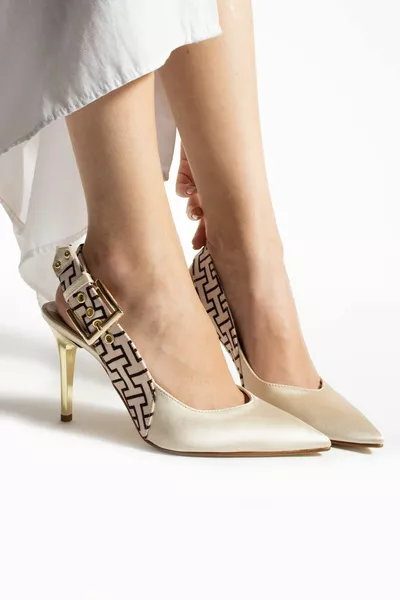 إيتا المرأة مساء اللباس أحذية بكعب حزام