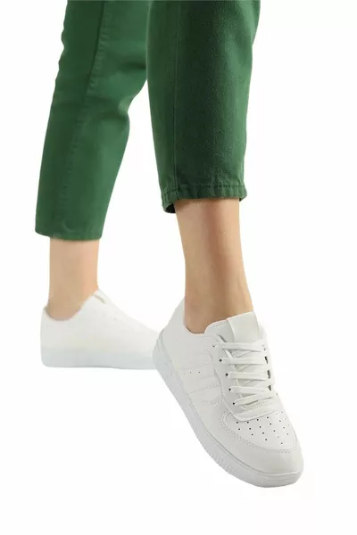 للجنسين الدانتيل متابعة أحذية رياضية عارضة أحذية رياضية أبيض