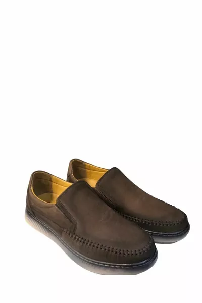 أحذية جلدية أصلية من جلد الغزال للرجال