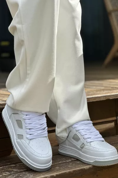  CBT أفاكس سنيكرز رجالي أبيض / رمادي