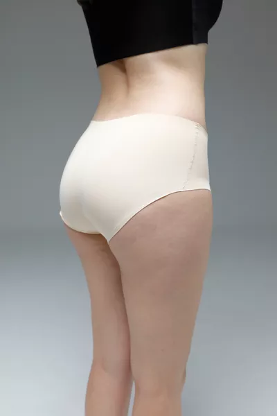 Polfa Lazer Kesim Yarım Yüksek Bel Bato Külot Korse Ten Renk