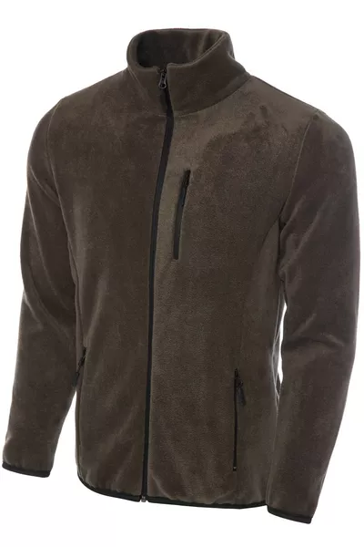 Giacca Uomo Pro Outdoor in Pile con 5 Tasche, Antivento e Chiusura a Zip Completa