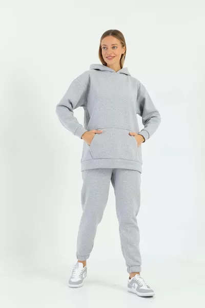 Women's Brushed 3-Thread Tracksuit Set
