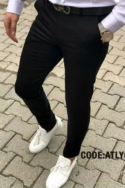 Men's Slim Fit Stretch Linen Pants