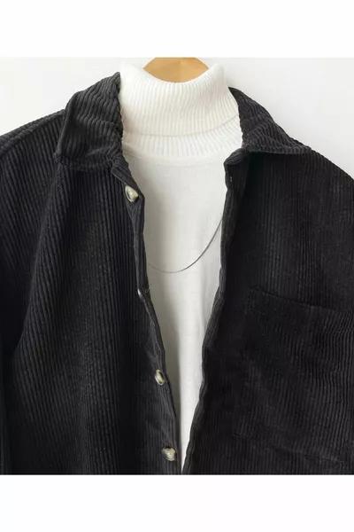 قميص مخملي شتوي للموسم الجديد للرجال