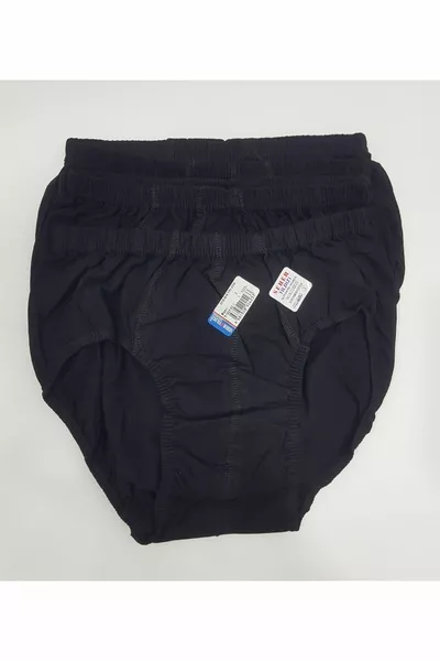 5 Black % Cotton Men's Briefs