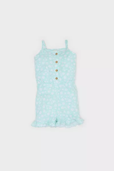 Baby Girl Floral Strappy Jumpsuit HS