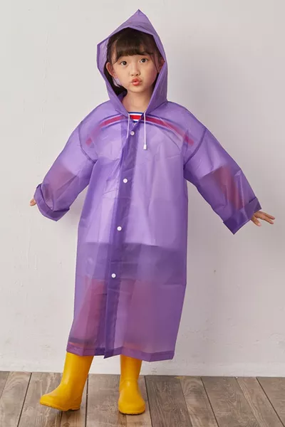 Impermeabile per bambini viola 