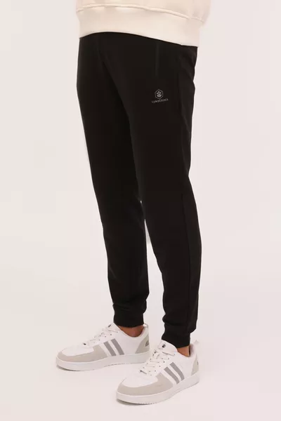 بنطلون رياضي رجالي أسود من Mb  Jogger 4pr