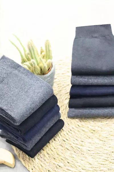  جوارب صيفية مصنوعة من القطن للرجال، طول متوسط، معطرة