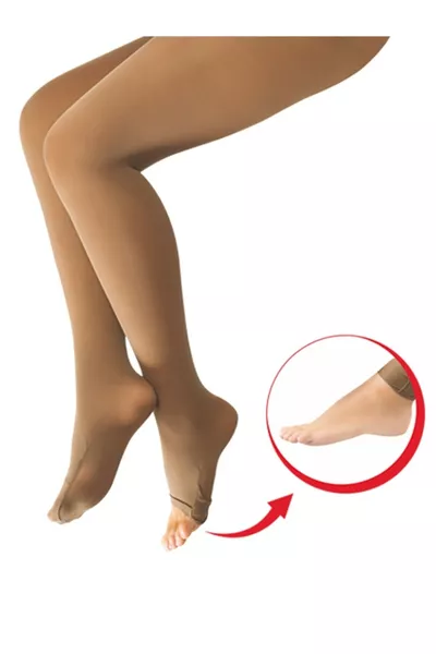 Damenbronze-Socken mit öffnbarer Spitze für die rituelle Reinigung