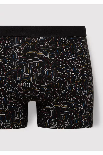 Черни боксерки с щампа 