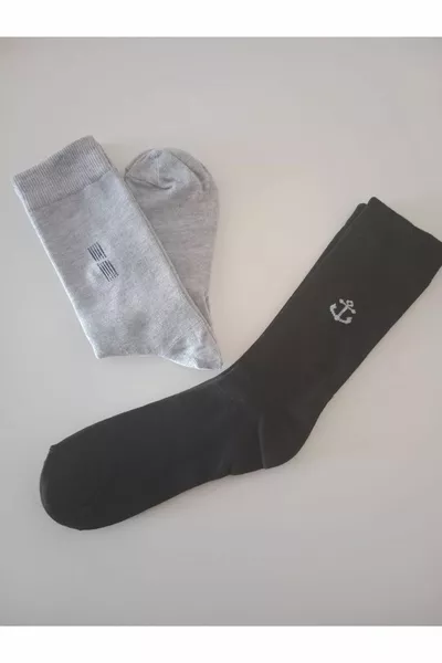 Мужские носки с фантазийным узором, набор из 6 штук – не вызывают потоотделения, хлопковые, классические, для повседневного использования