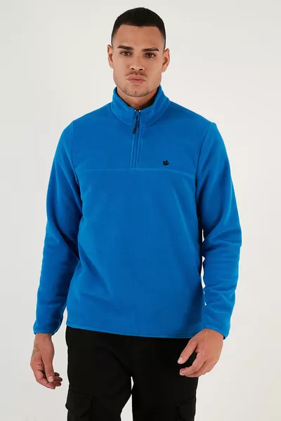 Slim Fit Anti-Pilling Winter Fleece with Brushed Interior, Boat Neck, Men's Fleece 