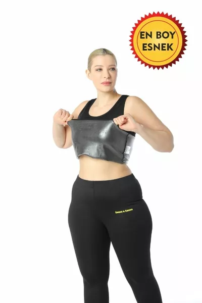 Set da Allenamento e Sport Termale Sauna con Canottiera e Leggings da Donna a Due Pezzi