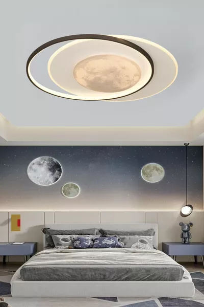 ثريا سقفية LED دولوناي – بثلاثة أوضاع للضوء (أبيض / أصفر / ضوء النهار)