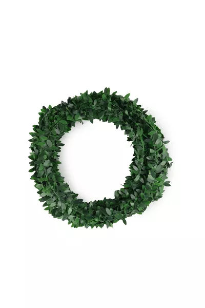 7,5 метра телена лента с листа за украса на естествени газови тръби, изкуствени листа