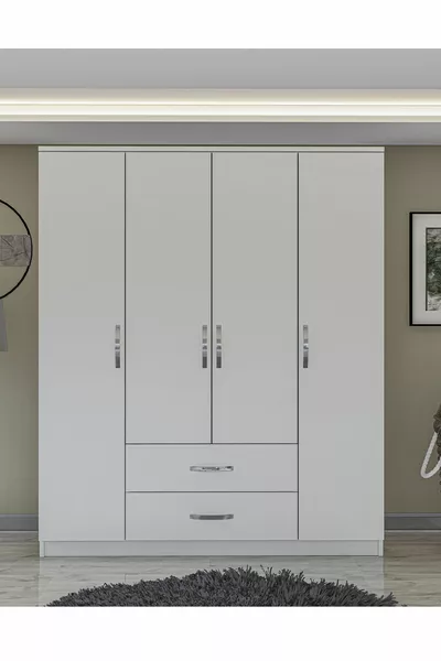 Armadio Smartline 4 porte 2 cassetti