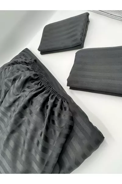 Drap-housse en satin avec taie d'oreiller à rabat (grande profondeur d'angle) ***dernière tendance***