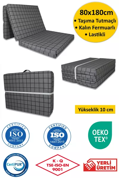 Foldable Foam Mattress Cushion cm Plaid 