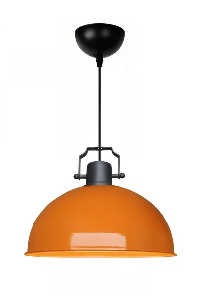 Suspension métallique rétro orange Swiss pour café, restaurant, cuisine, hall 