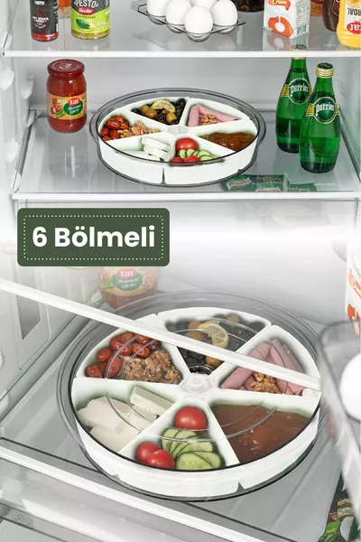 Set per colazione bianco con coperchio a scomparti triangolari e rotazione a  gradi