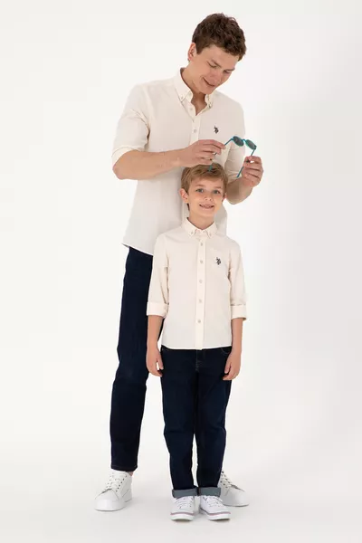 Мужская базовая рубашка с длинным рукавом Taş 