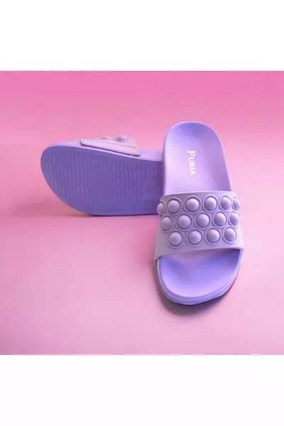 Чехли Popit Girls/Плажни/Морски чехли Меки чехли Eva, играчка Popit с каишка