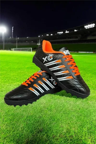 حذاء رياضي أستروتيرف للرجال - أسود - برتقالي