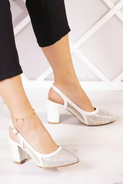 Chaussures de soirée Panula Nacre Vegan Stone Mesh Open Back