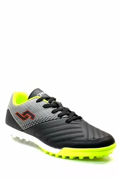 Men's Black/Green Astroturf Shoes