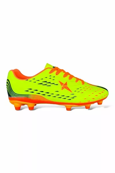 Мъжки футболни обувки TPU Sole Astroturf ЖЪЛТО - ОРАНЖЕВО