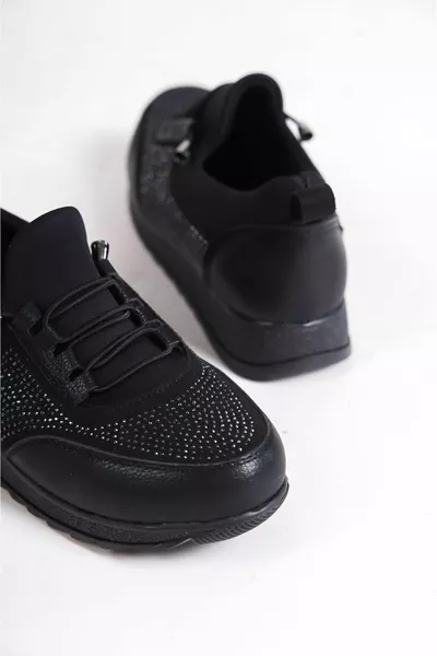 روزا الدانتيل المتابعة مطاط العظام مريحة وحيد الجلد الحجر مفصلة الباليه الشقق الأم أحذية سانت الأسود