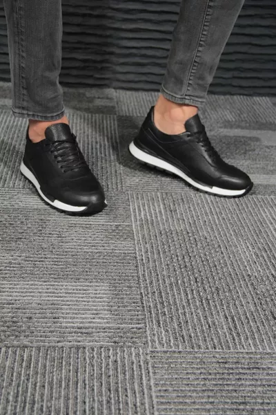 Chaussures décontractées en cuir véritable pour hommes