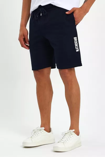 Herren Regular Fit Shorts mit Brooklyn-Print Spr 