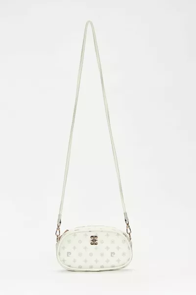 Witte Monogram Dames Schoudertas 