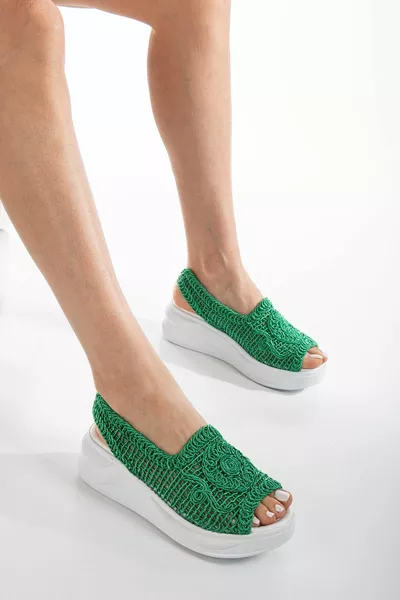 Suins Mandy Дамски плетени плетени сандали