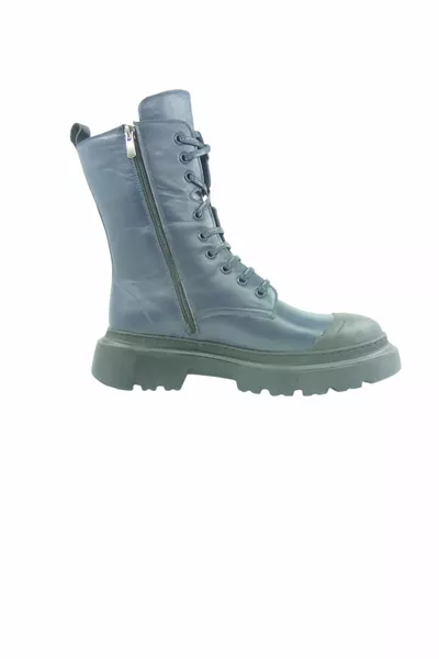  Casual Dames Laarzen Postal Toe Marineblauw aniline