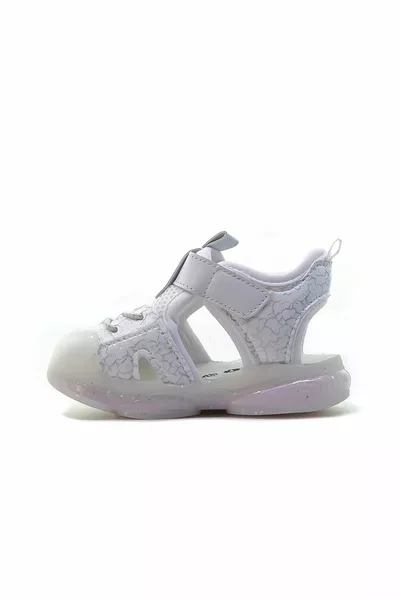 VICTORO MONROVIA SANDALI CASUAL BAMBINA SUOLA ANATOMICA ILLUMINATA () Y . BK BIANCO