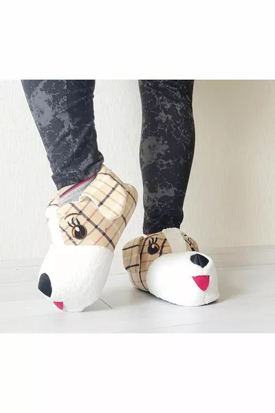 Figura di cane Fluffy Winter House Pontoon