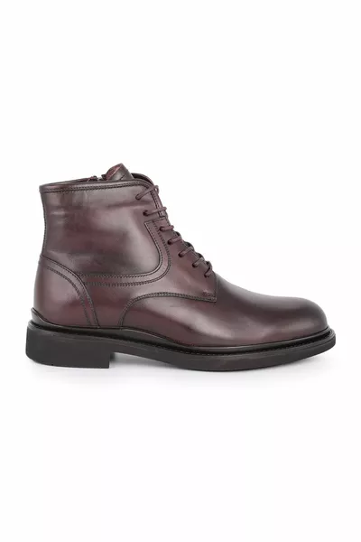  Bottes en cuir Fourrure Homme Marron