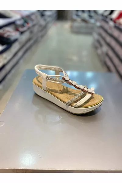 Sandali da donna con tacco in feta Sandali da donna in pietra