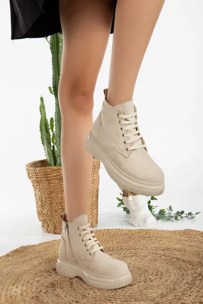 Bottes orthopédiques droites en daim pour femmes