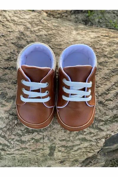 Bébé garçon Luxe Couleur Marron Bottines