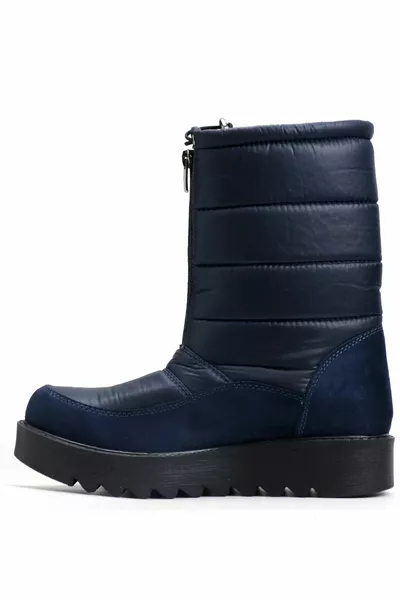 Navy Blue Women's Snow Boots