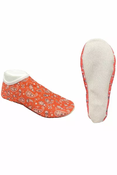 Оранжевая нескользящая подошва на нескользящей подошве для бассейна и моря для взрослых