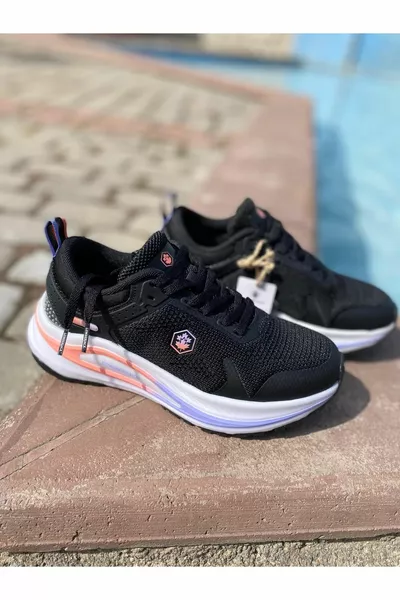 SCARPE DA CORSA SPORTIVE SUOLA MEDIA  MONSOON BLACK